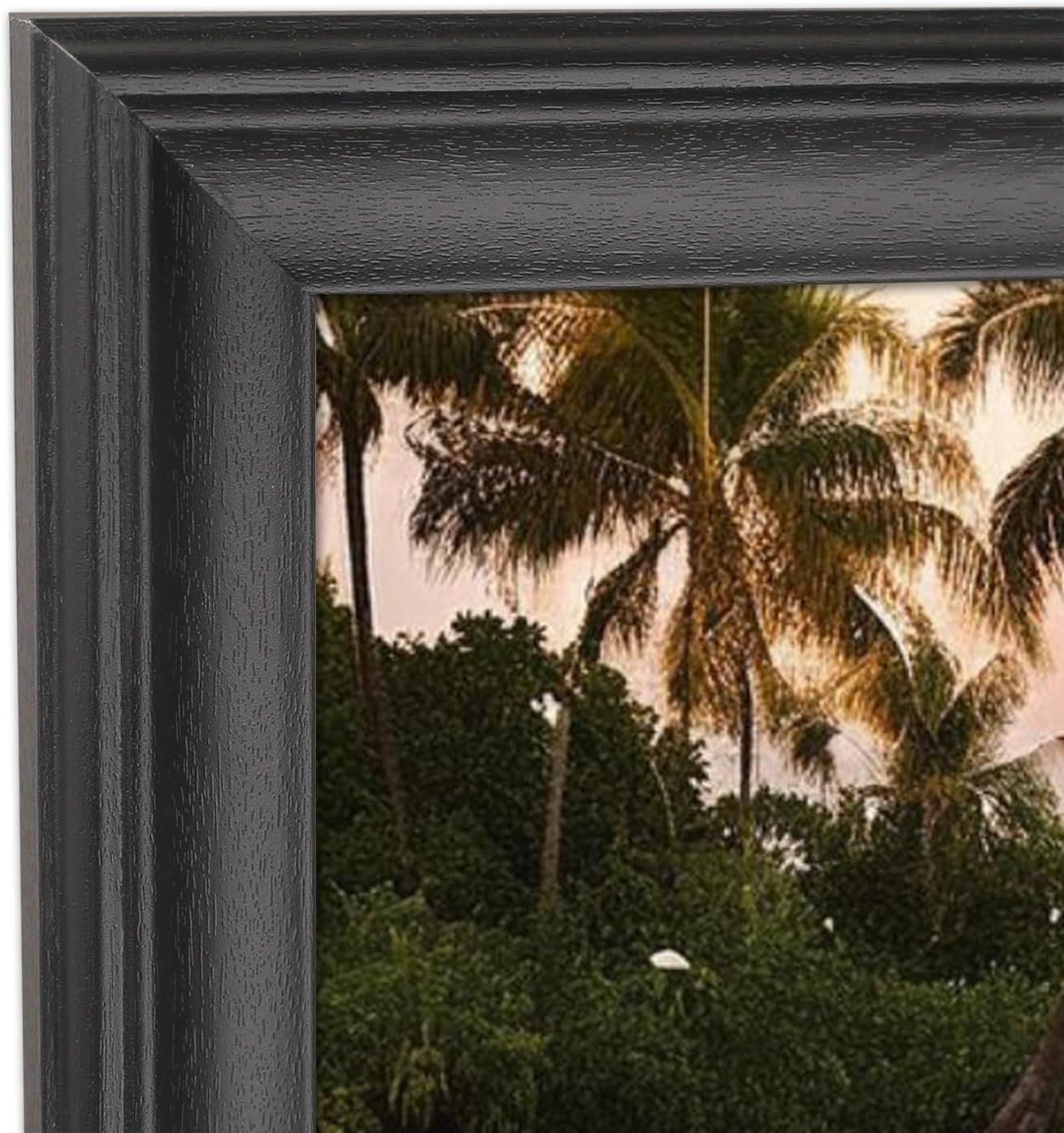 14x36 Panoramic Photo Frame Black Solid Wood 14x36 inch Picture Frame Painting Frame 14x36 inch Poster Frame(S23B1436)