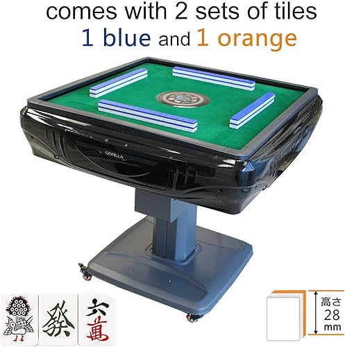 Miniatura 2 de Mesa Mahjong automática de estilo japonés magnética de 1.102 in Riichi Mahjong Azulejos