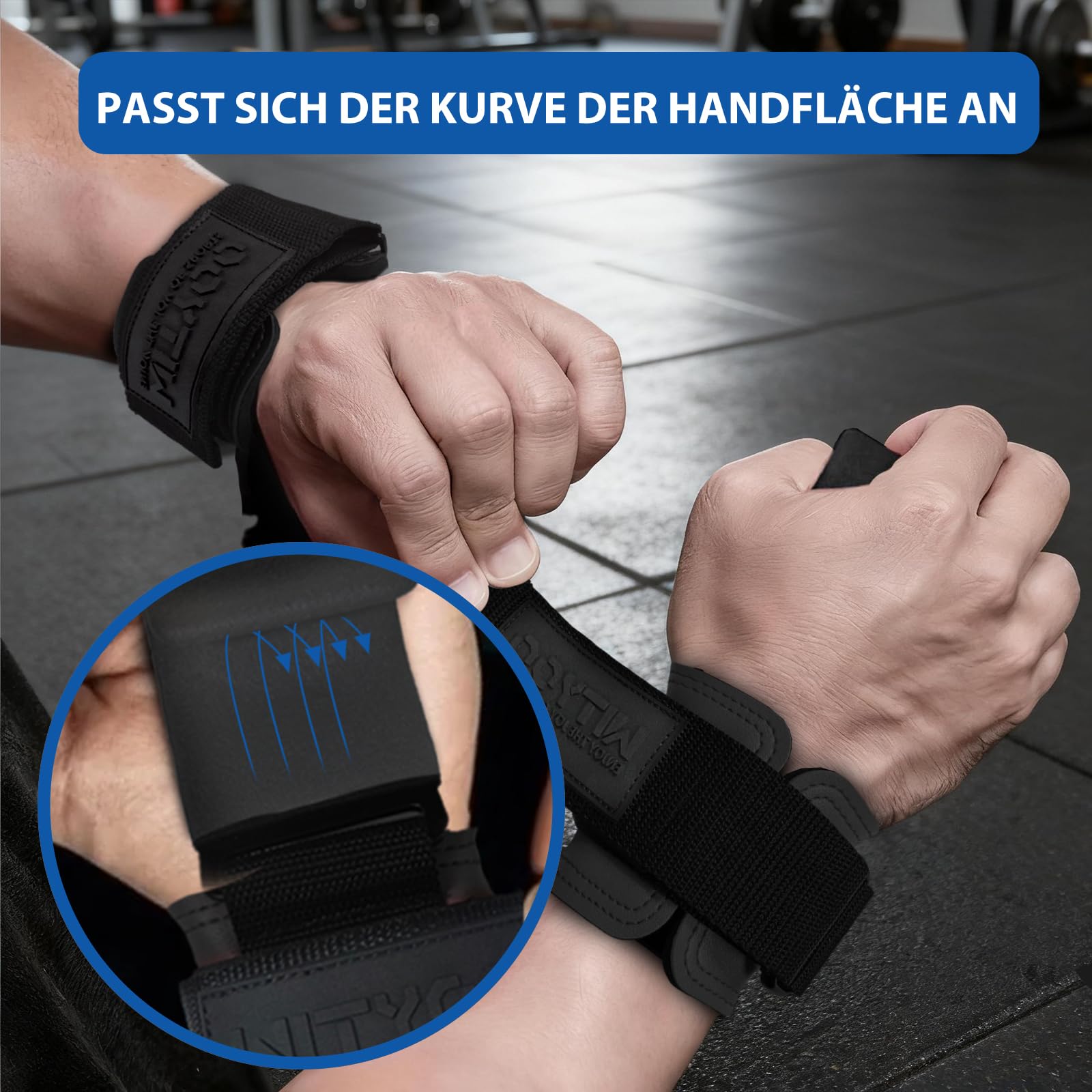 Zughilfen Haken Krafttraining, Fitness Powerlifting Weight Lifting Hook, Lifting Straps für Männer & Frauen, Zughilfe Gym für Kraftdreikampf & Kreuzheben Stütze, Geschenke für Fitnessbegeisterte