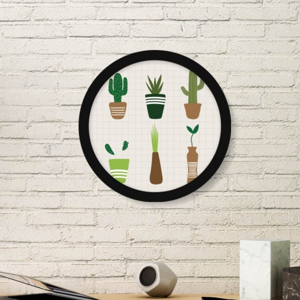 Cactus plante en pot cadre noir moyenne taille idée cadeau déco maison originale