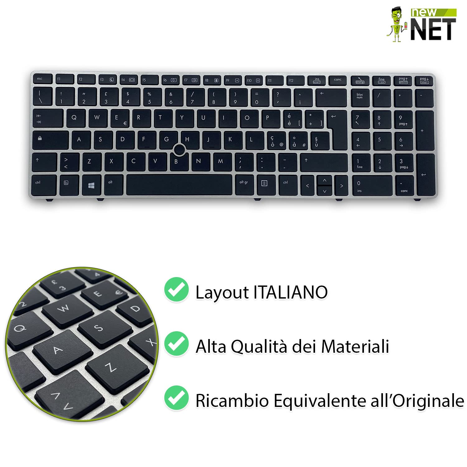 Tastiera Italiana Notebook HP 6510 6515 6510B 6515B - 445588-061 443922