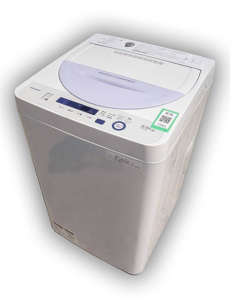 SHARP 洗濯機 2017年製 5.5kg ES-GE5A-V
