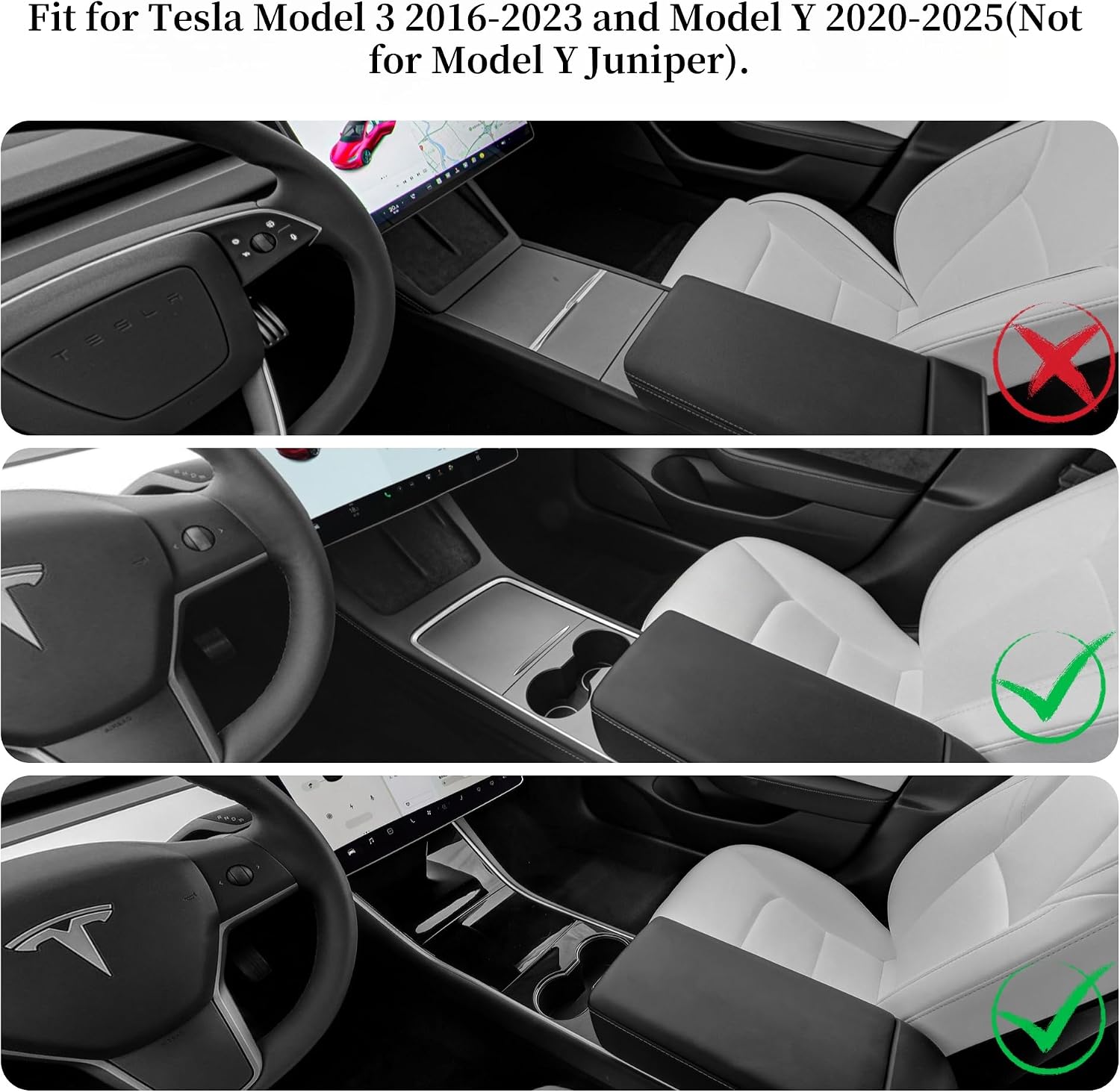 frani Exterior Door Handle Covers/Interior Door Switch Covers/Trunk Button Cover 3Pcs Pink Designed for Tesla Model 3/Y 2016-2025(Not for M3 Highland/My Juniper) image 2