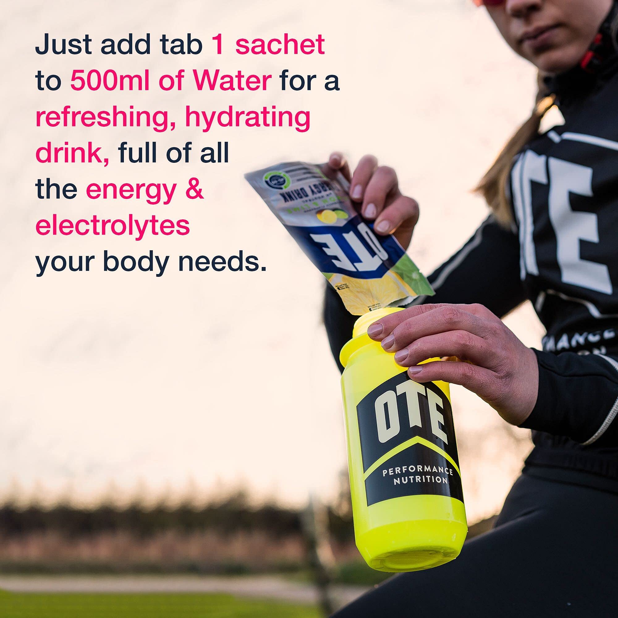 OTE Energy Hydration Drink Sachets 40g of Carbohydrates and