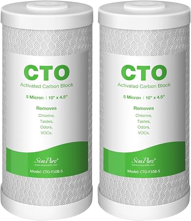SimPure Whole House Water Filter Cartridges 5 Micron 10" x