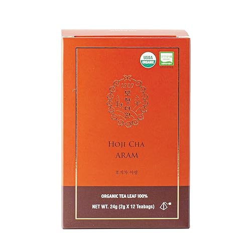 BOHYANG 1937, mezcla orgánica con ingredientes naturales, hojas enteras seleccionadas a mano, sin plástico, 12 bolsas de té, 0.84 oz (24 g) (Hoji