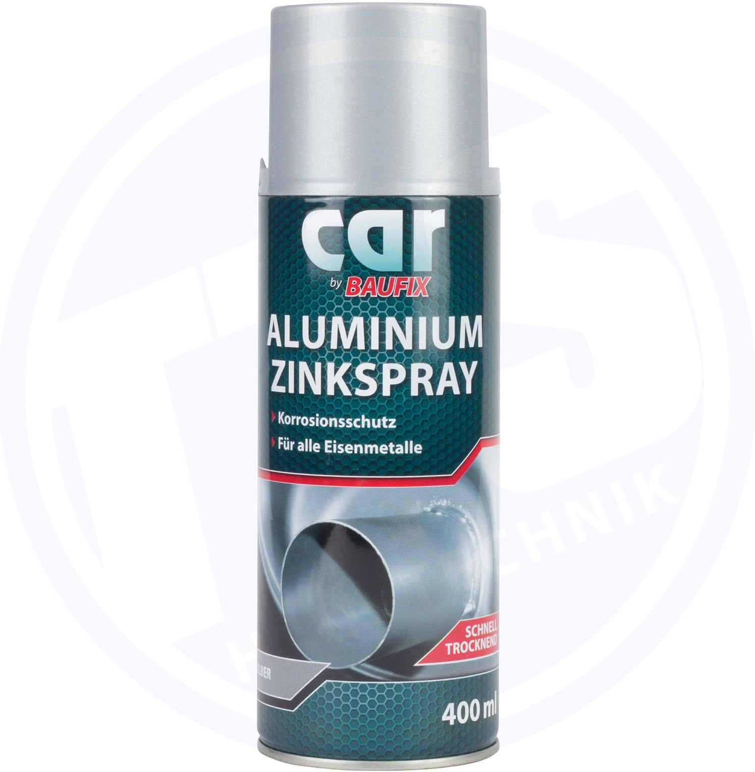Baufix 3 x Aluminium Zinc Spray Silver Spray Can 400 ml