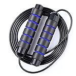 Redify Jump Rope,Jump Ropes for Fitness for Women Men and Kids,Speed Jumping Rope for Workout with Ball Bearings,Adjustable Skipping Rope for Exercise&Slim Body at Home School Gym (Blue)