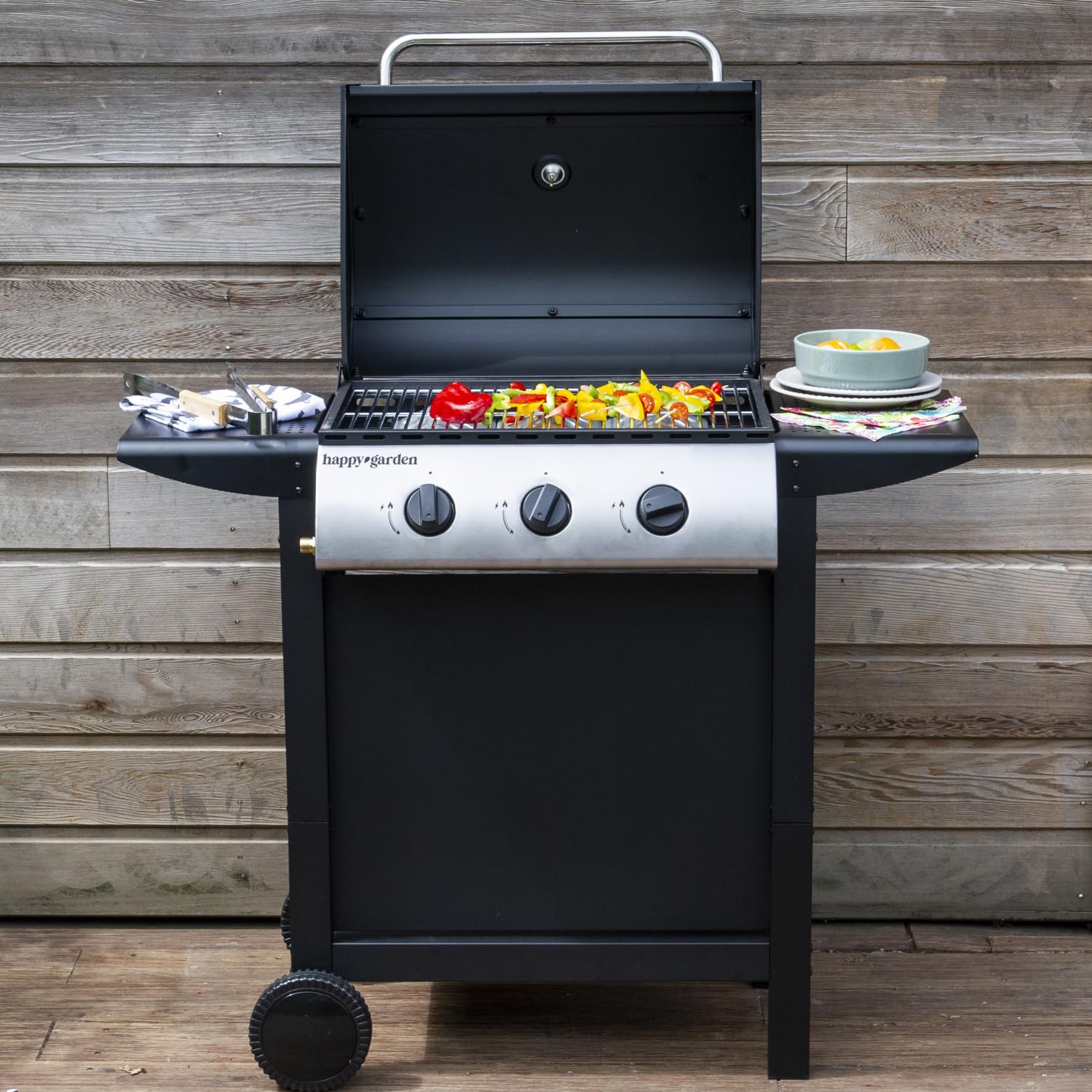 Happy Garden Barbacoa de Gas HAWAÏ 3 quemadores 8,4 kW