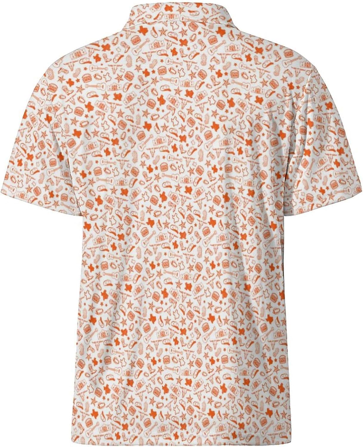 Men's Golf Shirts Moisture Wicking Quick Dry Performance Golf Polo Shirts for Men Fashion Print Short Sleeve Polo Shirts