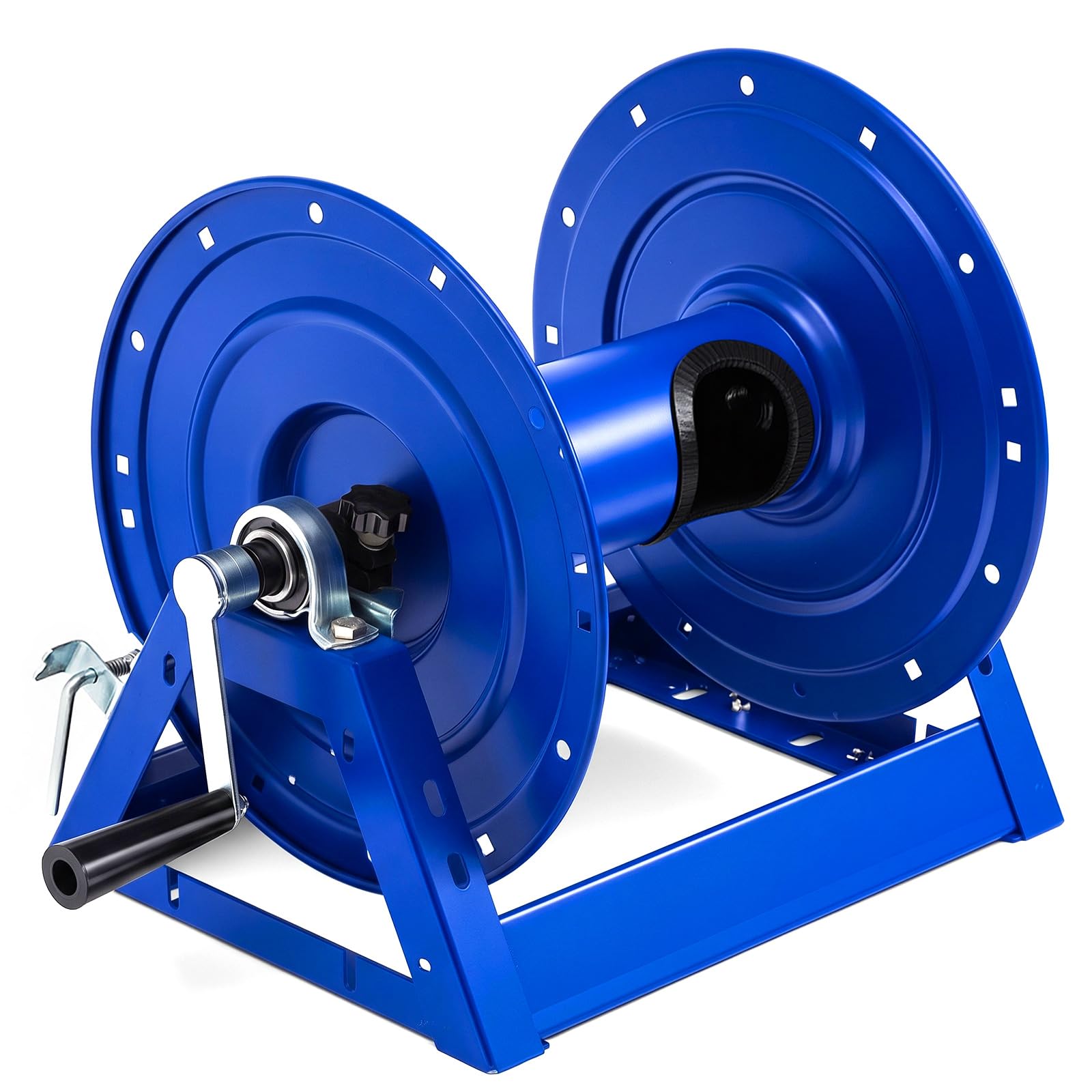 Lounsweer 3/8" x 300' Pressure Washer Hose Reel, 5000 PSI Steel, Blue