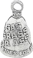 Vista 49 de Guardian Bell Good Luck Bell w/Keyring & Black Velvet Bag Motorcycle Bell Lead-Free Pewter Made in USA