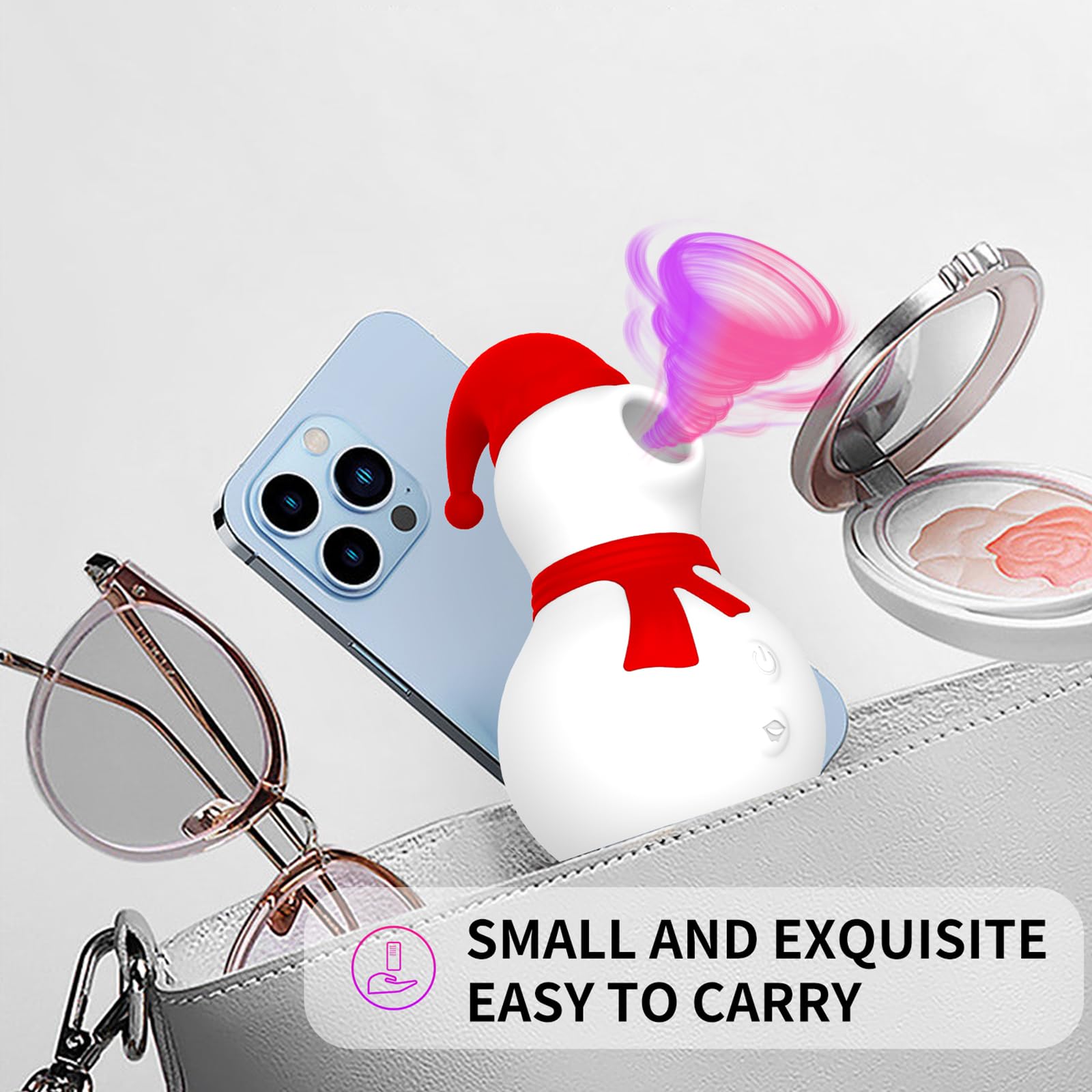 COREXPOWER Clitoral Sucking Vibrator Sex Toy, 10 Clitoral Nipple Sucking Modes, Female Private Part Vibrator, Suitable for Adult Couples, Christmas Valentine's Day Adult Toys Snowman Suction