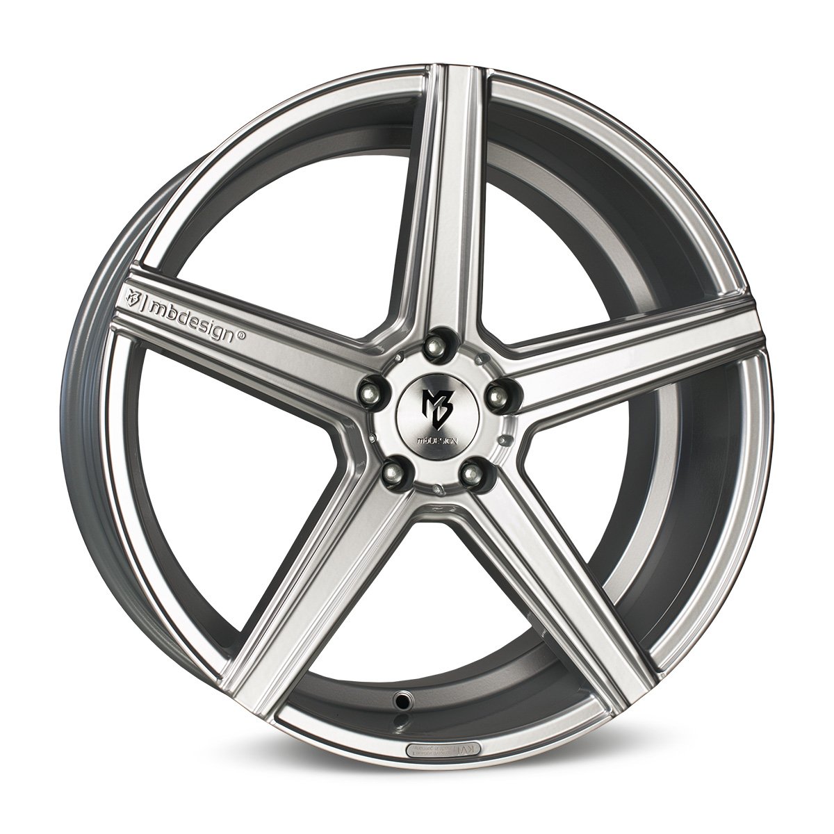 Felge mbDESIGN KV1 8,5x19 5x112 ET45 75.0 5R Glanzsilber