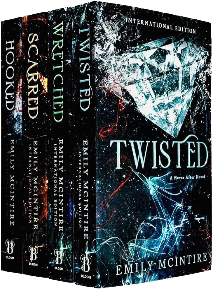 Emily McIntire Never After Series Collection 4 Books Set (Hooked, Scarred, Wretched, Twisted)