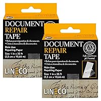 Vista 7 de Lineco - Cinta de reparación de documentos archivísticos, repara documentos de papel, páginas de libros, mapas, fotos y obras de arte impresas.