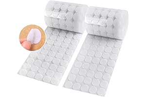 1200Pcs (600 Pair Sets) 15mm Diameter Sticky Back Hook, Self Adhesive Dots Loop Tapes