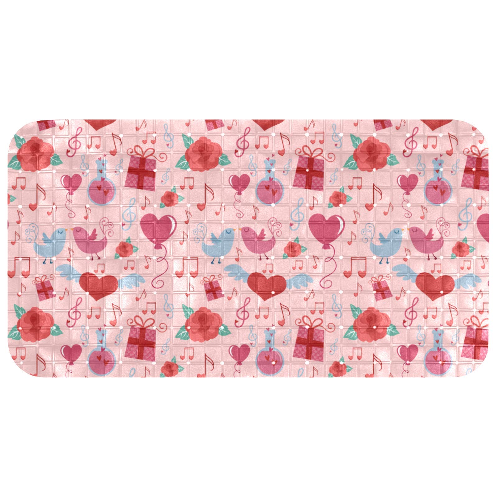 Alfombrilla de baño Bennigiry de alta calidad en PVC flexible y diseño exclusivo de pájaros