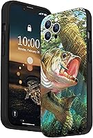 Vista 1 de Funda compatible con iPhone 14 Pro Max, funda para teléfono Bass Fish Jumping a prueba de golpes