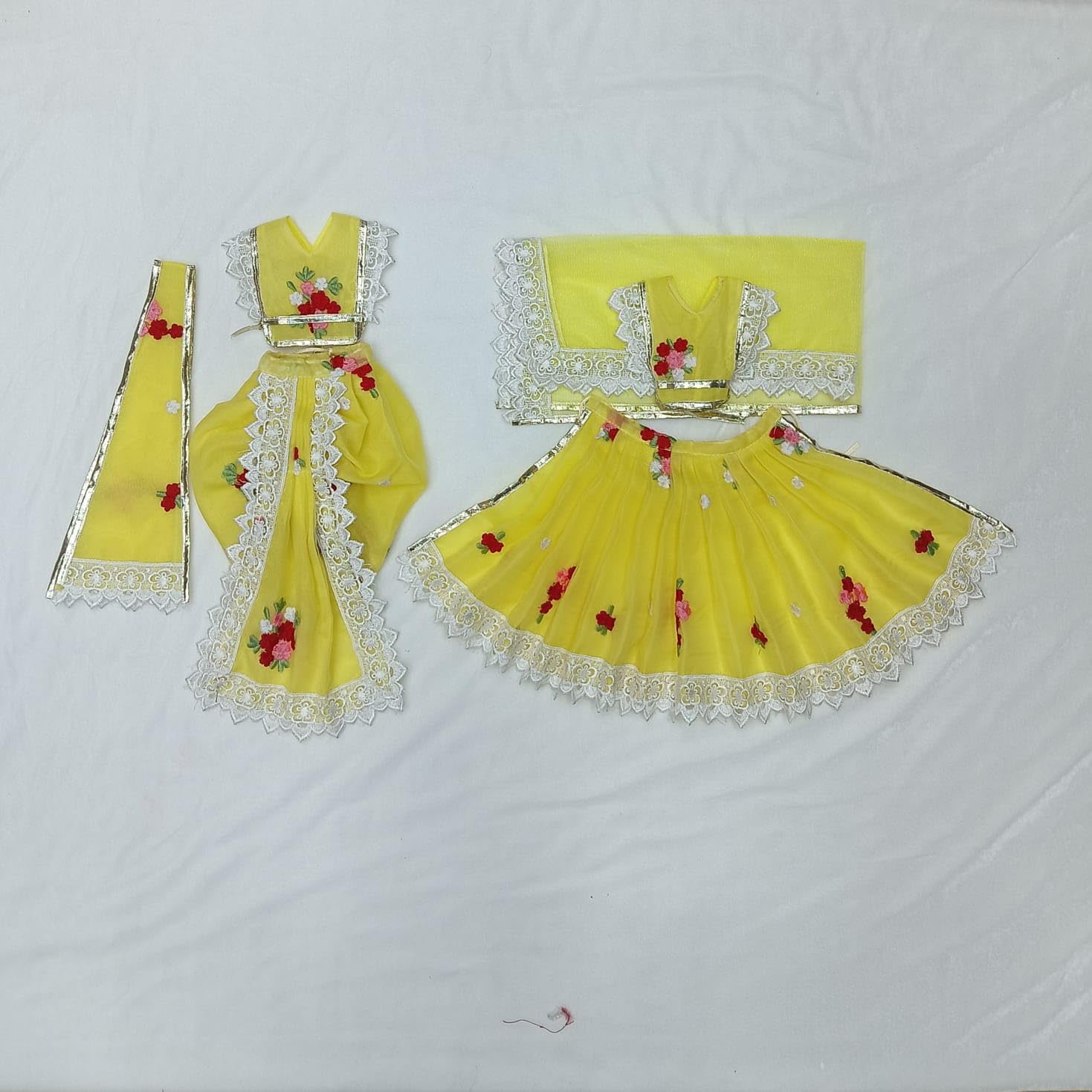 idol yellow embroidered dress A-Line Flower Embroidery Light Yellow Prom Dress Formal Gown US16 / Custom Color main image 1