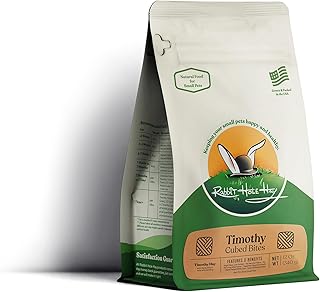 Rabbit Hole Hay - All Natural Timothy Hay Cubed Bites for Small Pets - 12 oz - High Fiber Diet