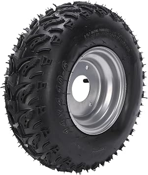 Fydun 14x4.10-6 Wheel Rim Tire Assembly Robust Ply ATV Go Kart Snow Sweeper Mower