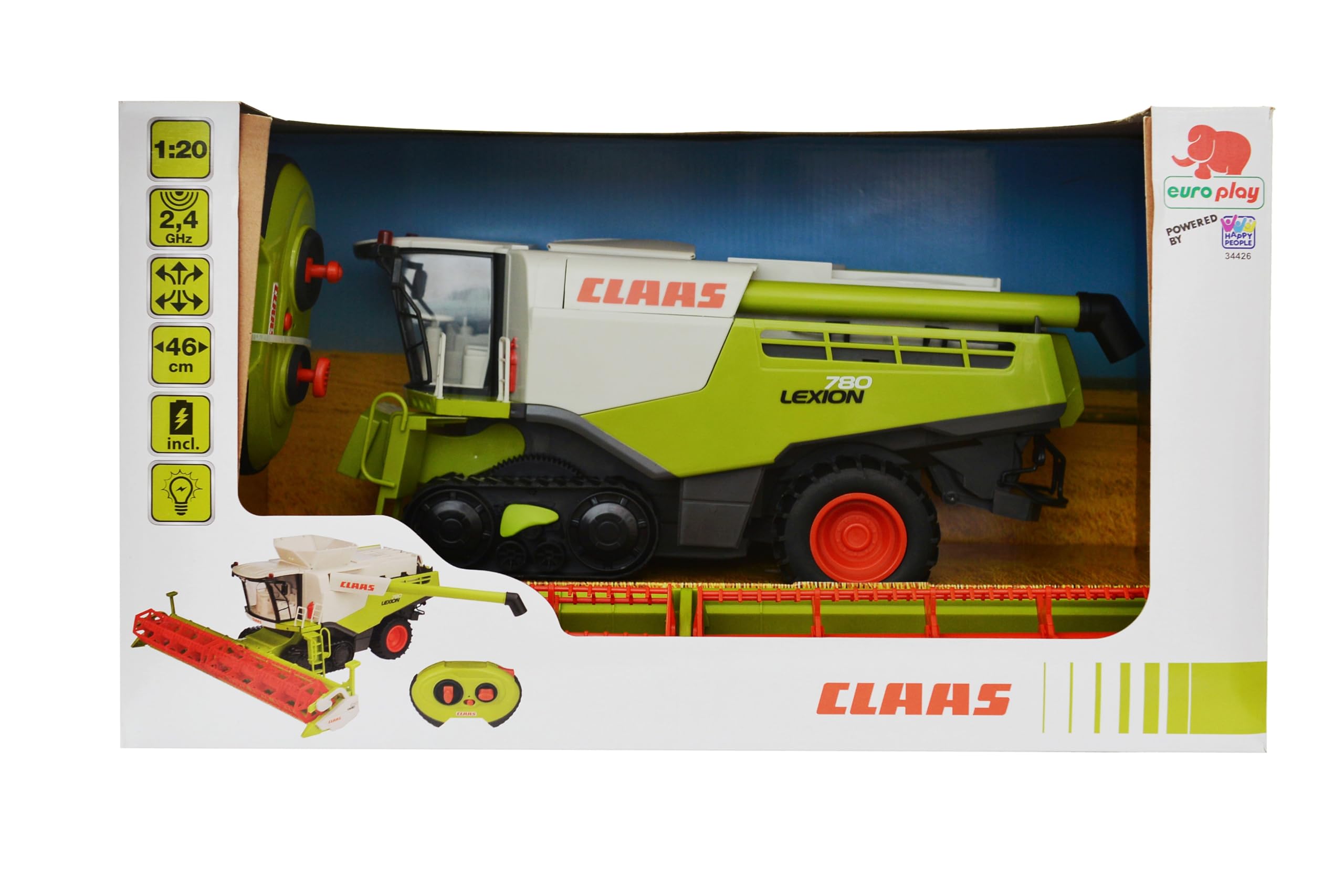 Happy People 34426, Claas kombajn zbożowy Lexion 780 RC, kolorowy