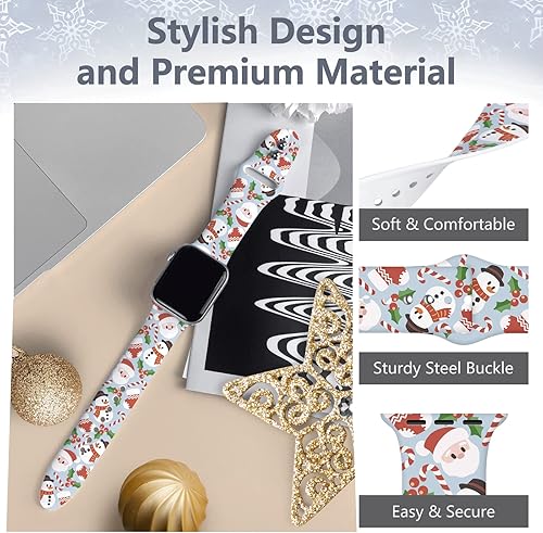 Vista 53 de Holidays Watch Band Compatible with Apple Watch Series 11 10 9 8 7 6 5 4 3 Ultra SE for Women Men, Soft Silicone Pumpkin Strap Replacement for