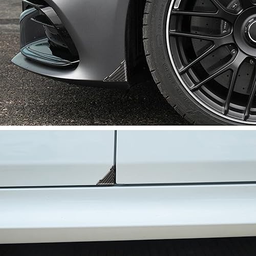 Miniatura 6 de TOMALL - 4 protectores de borde de puerta de coche, anticolisión, antirozaduras, con textura de fibra de carbono, accesorios para esquinas de