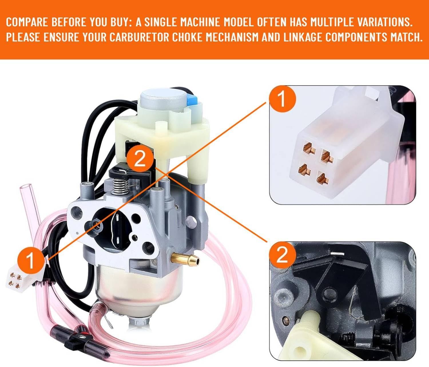 Huayi 63584 Carburetor Compatible with Predator 3500 Watts Inverter Generator Kipor Ig3000 Kge3000ti Kge3500ti inverter Generator Carb