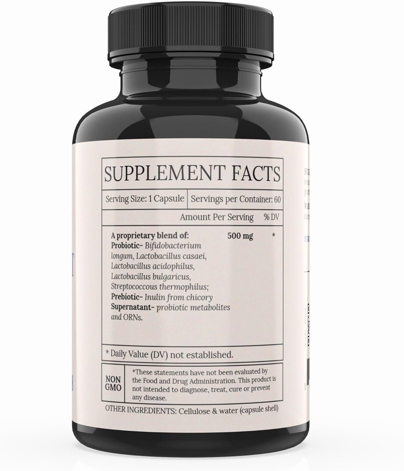 Supernatant Synbiotic - Prebiotic Probiotic Postbiotic - Eases Digestive Discomfort, Gut Imbalance & Yeast Overgrowth - Immune & Microbiome Support for Men and Women - 60 Capsules