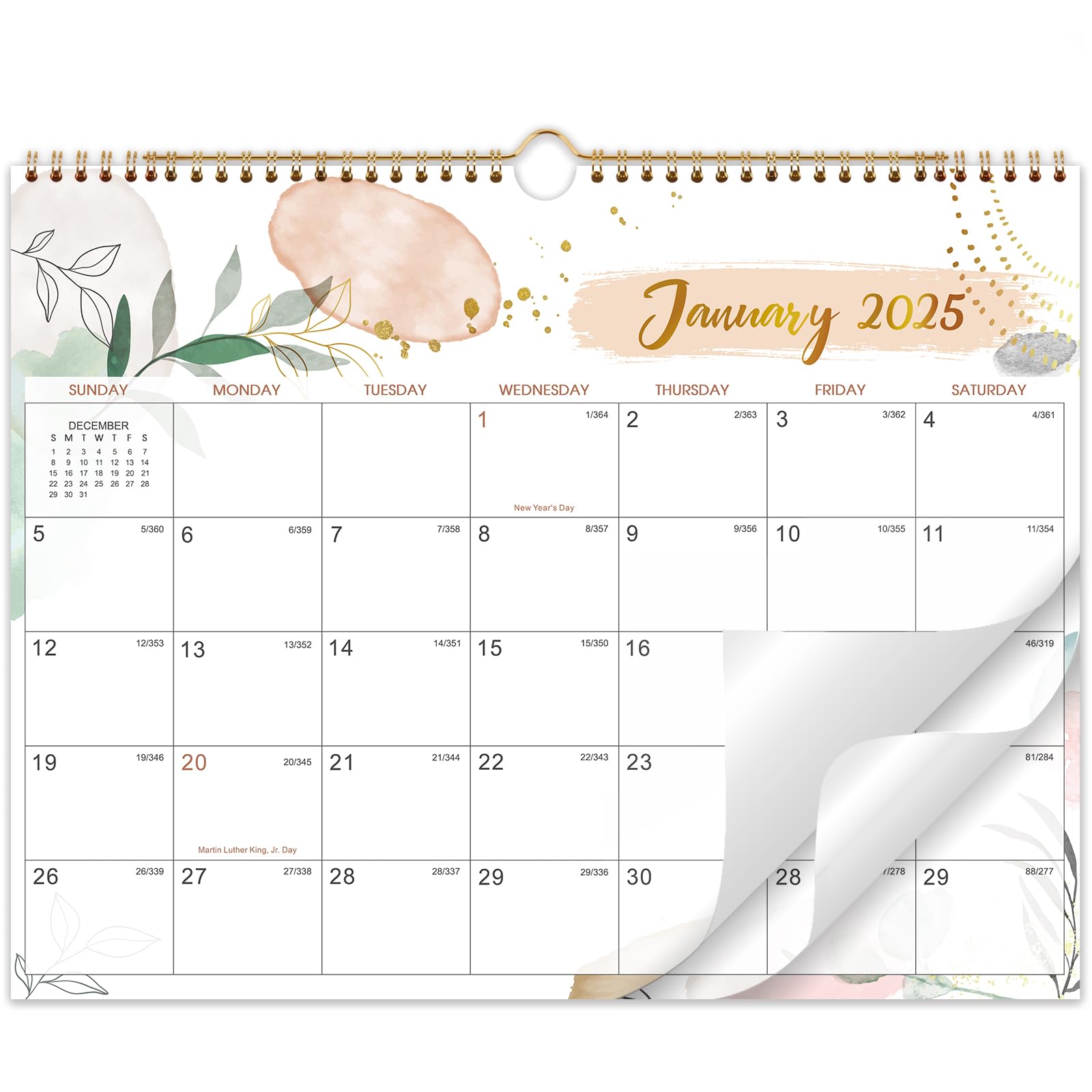 Amazon.com: Wall Calendar 2025 – Calendar 2025, 11.5 x 15 In, Jan. 2025 - Dec. 2025, 12 Monthly Calendar, Large Block with Julian Dates, Thick Paper, Holidays, Hanging Hook, Twin-wire Binding : Office Products amazon-com-wall-calendar-2025-calendar-2025-11-5-x-15-in-jan-2025-dec-2025-12-monthly-calendar-large-block-with-julian-dates-thick-paper-holidays-hanging-hook-twin-wire-binding-office-products