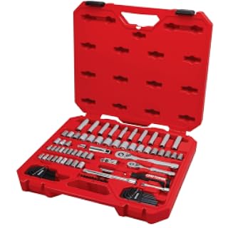 CRAFTSMAN Juego de herramientas para mecánicos, 83 piezas de herramientas de mano y juego de llaves de vaso SAE/métrico (CMMT12121)