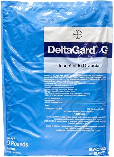 Deltagard - Gránulos de insecticida - Bolsa de 20 libras para control de plagas de larga duración
