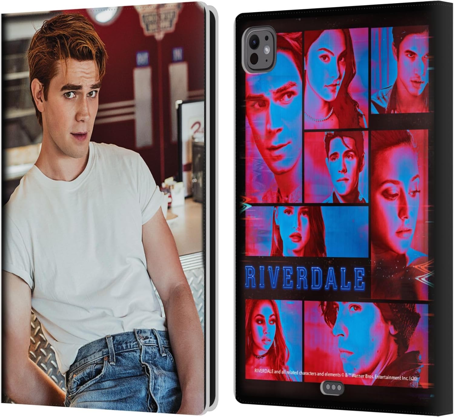 Head Case Designs Officially Licensed Riverdale Jughead Jones 2 Posters Leather Wallet Case Compatible with Apple iPad Pro 13 M4 2024