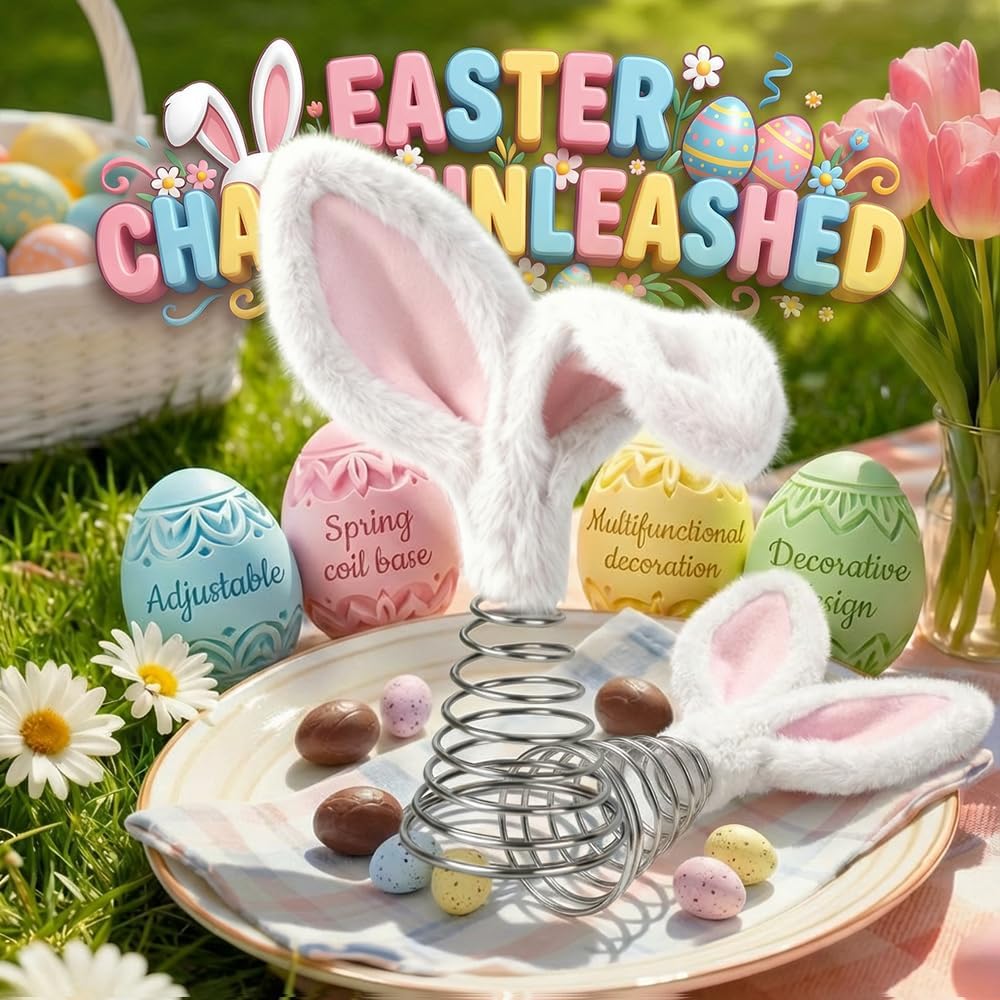 Easter Bunny Tree Topper Decorations,2026 New Spring Plush Rabbit Hugged Carrot for Cute Spring Easter Trees Holiday Home Decoration Party Supplies (White 1PC) - Image 2