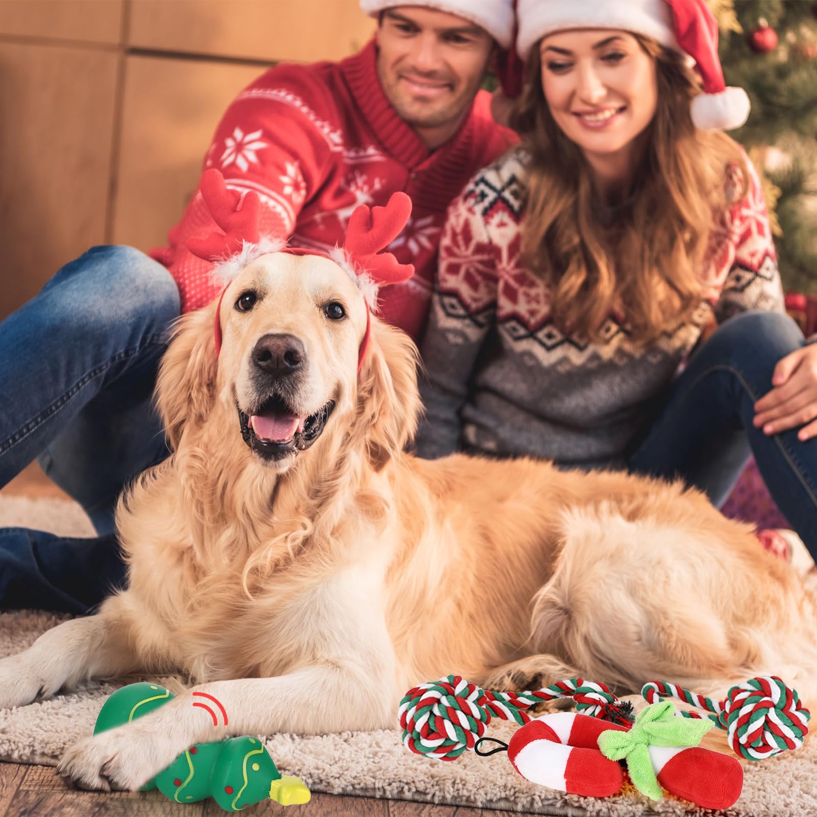 Abbylike Kauspielzeug für Hunde, waschbar, buntes Baumwollseil, für Welpen, interaktives Spielzeug, Seilspielzeug für Haustiere, kleine, mittelgroße Hunde (weißer Schneemann), 11 Stück
