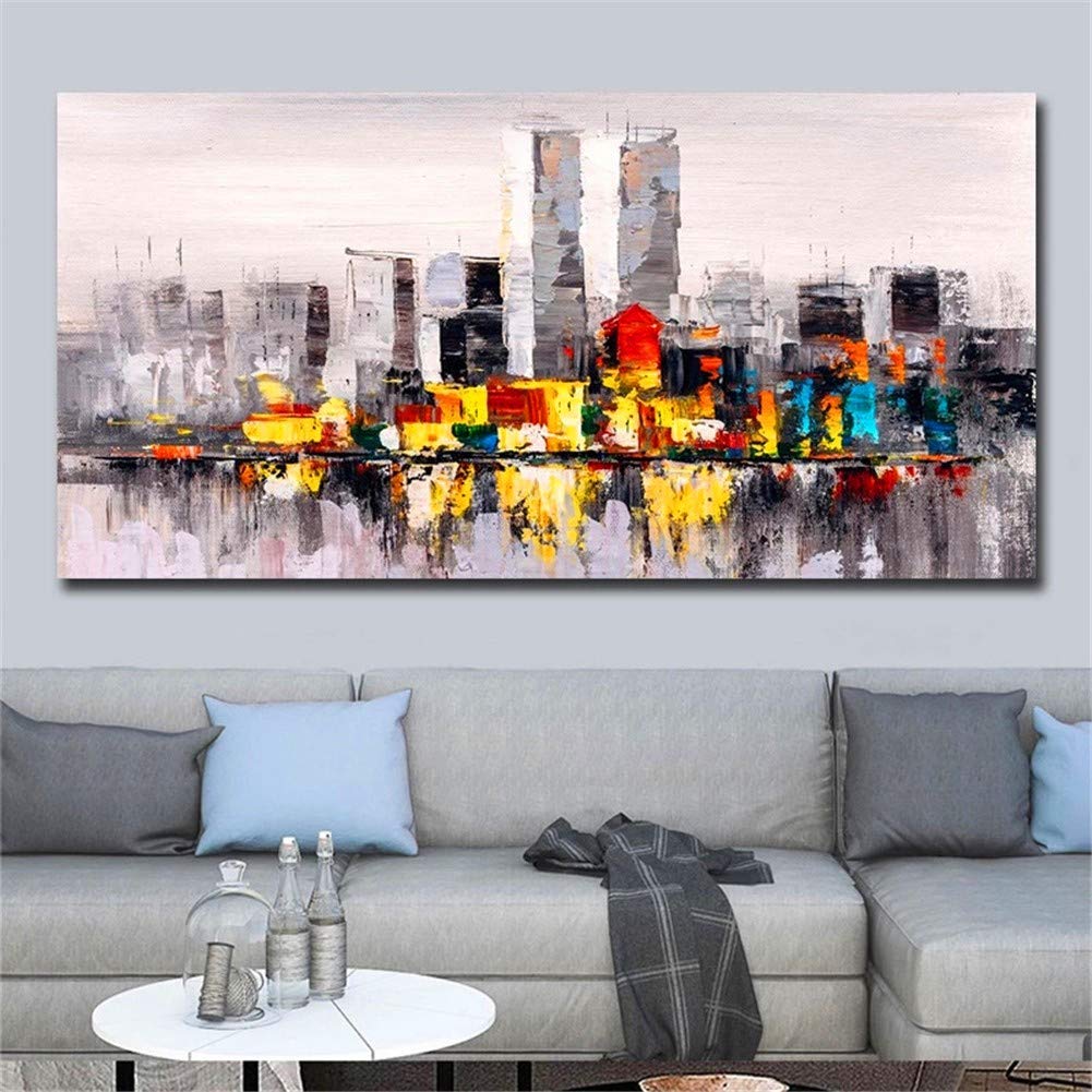 Zestawy do malowania diamentami 5D dla dorosłych/dzieci, abstrakcyjne miasto, 80 x 160 cm, pełne wiercenie, diament, sztuka, obraz, kryształ, stras, haft krzyżykowy, płótno, sztuka, rękodzieło, do