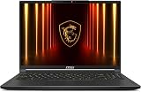 msi Stealth A16 AI+ 16" 240Hz QHD+ OLED Gaming Laptop: AMD Ryzen 9 HX 370, NVIDIA Geforce RTX 5070Ti, 32GB DDR5, 2TB NVMe SSD, Wi-Fi 7, Win 11 Pro: Core Black A3XWHG-079US - 1