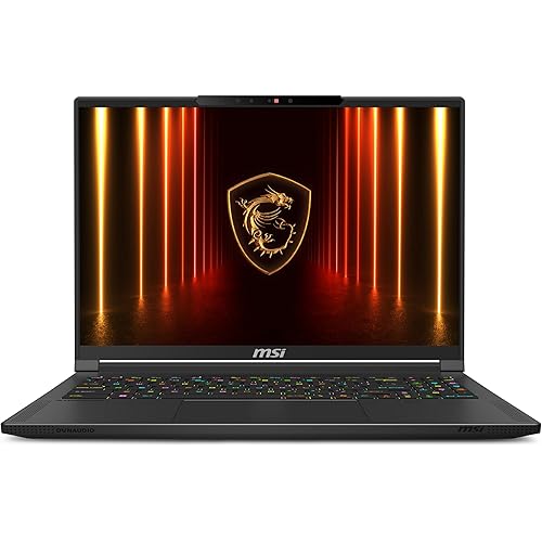 MSI Stealth A16 AI+ 16” 240Hz QHD+ OLED Gaming Laptop: AMD Ryzen AI 9 HX 370, NVIDIA Geforce RTX 5070Ti, 32GB DDR5, 2TB NVMe SSD, Wi-Fi 7, Win 11 Home :Core Black A3XWHG-079US
