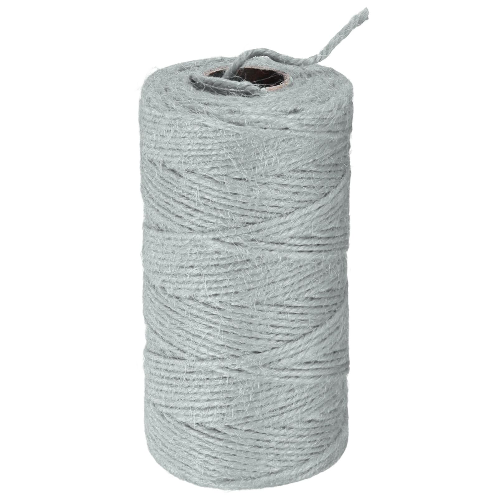 M METERXITY 1-Pack Jute Twine String 2mm x 328ft/100m, Gray