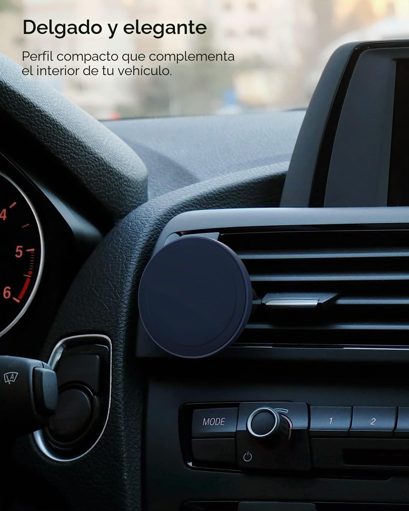 iOttie Velox MagSafe - Soporte magnético para teléfono de Coche Compatible con Rejilla de ventilación de Aire, para iPhone 12/13/14/15/16 Series y teléfonos Android a través del Adaptador de Anillo