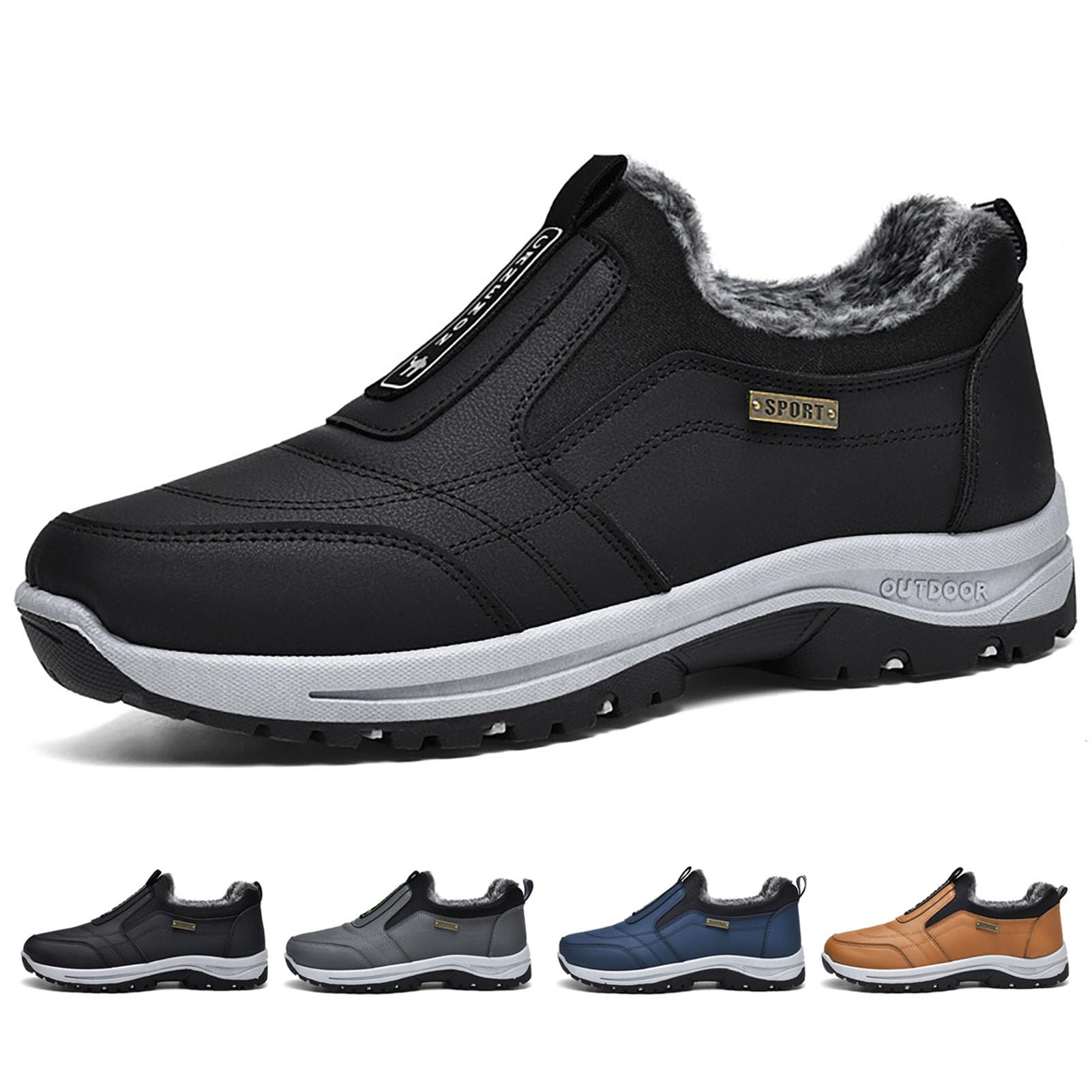 Roamers Scarpe Casual In Pelle Xxx Extra Wide Con Velcro (49.5 - Foto 8