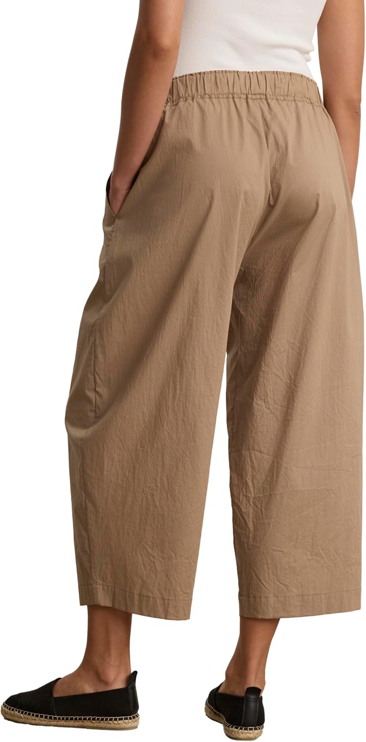 VELVET BY GRAHAM & SPENCER Women's Sophia Rib & Poplin Mix Media Pants, Nomad - Image 3