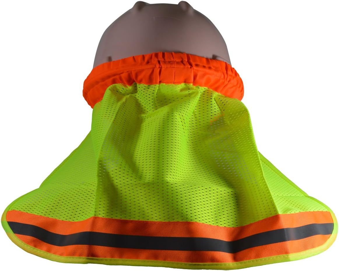 HNS High Visibility Neck Sun Shield for Hard Hats