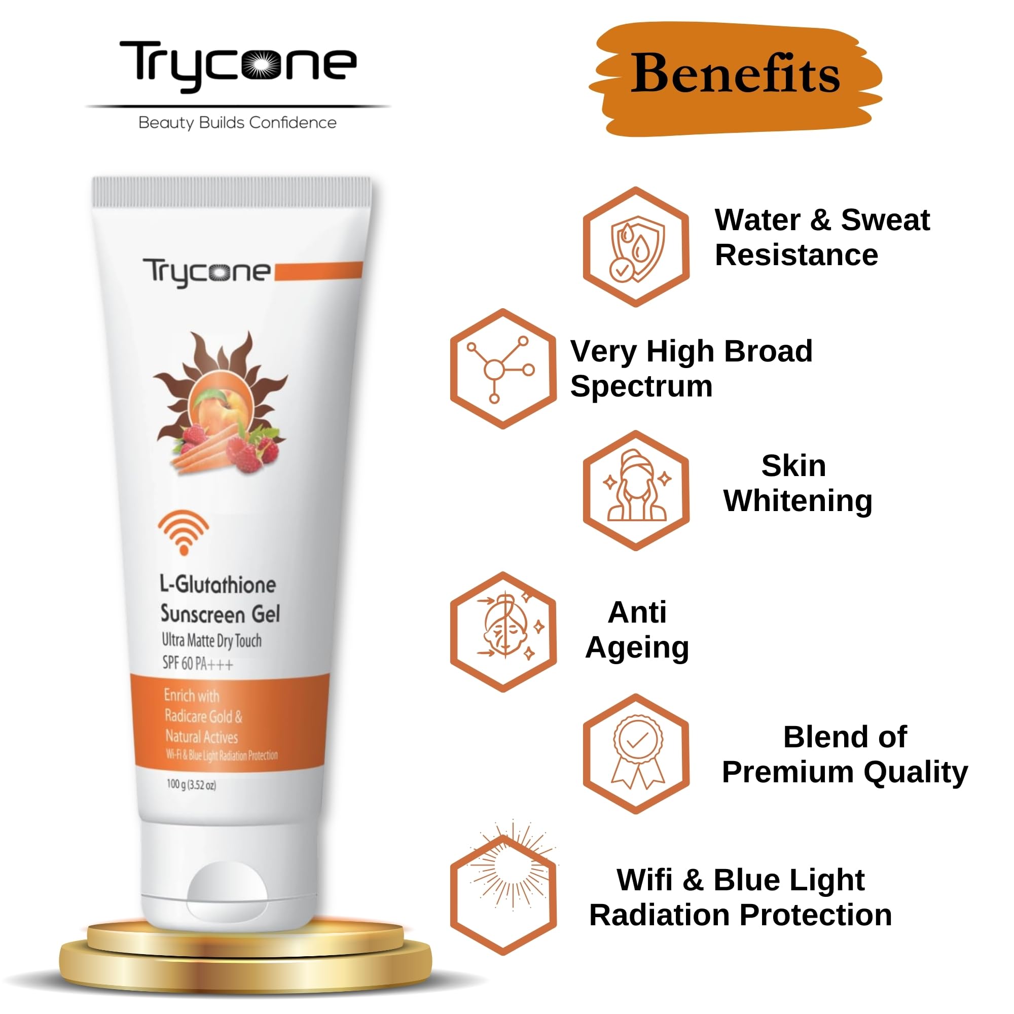 Buy Trycone L Glutathione Sunscreen Gel…