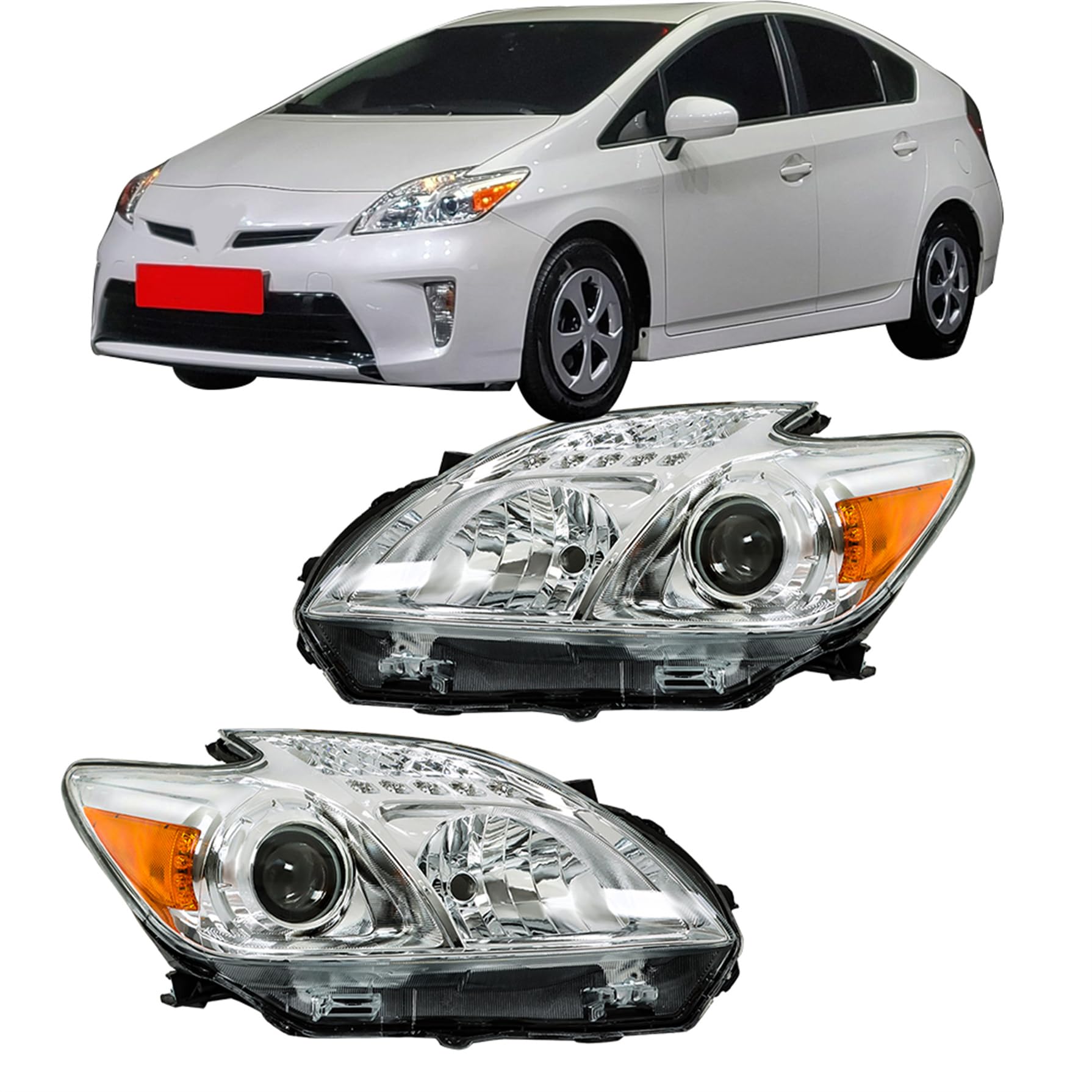 Amazon.com: GXYWADY Headlight Assembly Replacement for Prius 2012