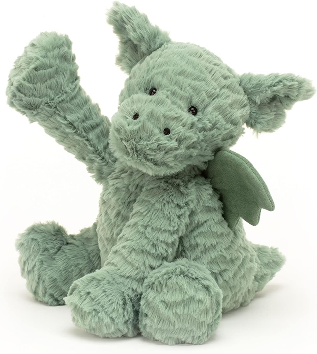 Jellycat Fuddlewuddle Dragon Stuffed Animal, 9 inches - Mythical Plush Toy - Classic Children's Gift