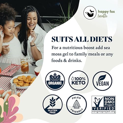 Miniatura 6 de Brain & Body Gold Raw Bundle – Cápsulas de oro orgánico de musgo marino crudo y hongos inteligentes – Complejo de musgo marino irlandés y hongos,