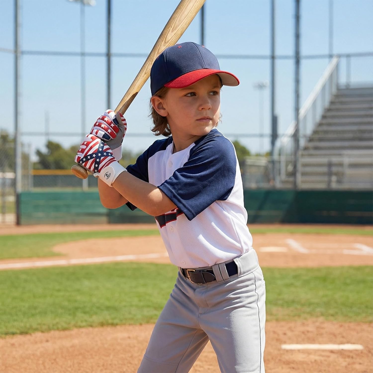 Youth Baseball Batting Gloves with Super Grip Technology for Boys & Girls | Enhanced Control & Comfort for Hitting, Training & Game Day on The Diamond